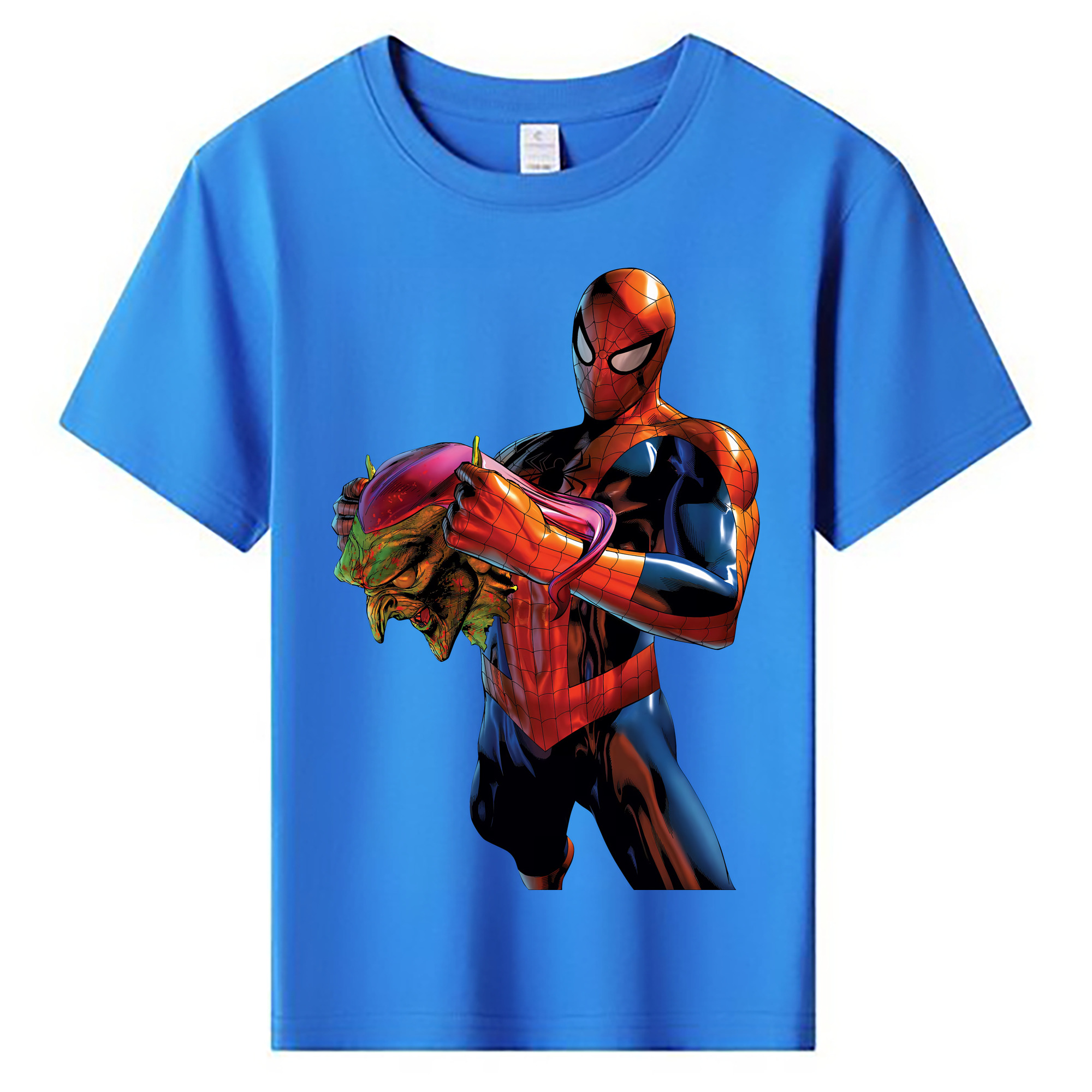 （画像用） Spider Man スパイダーマン 綿100％キッズTシャツ（フロントプリント）